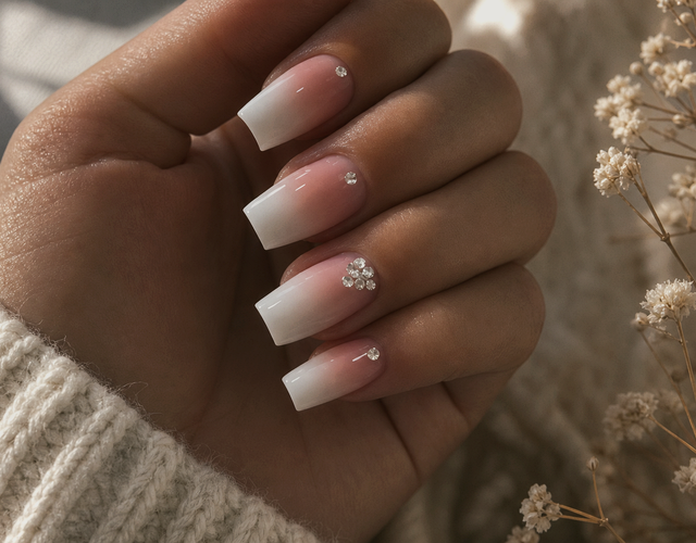 French Nails mit feinem Detail bei Elly Nails